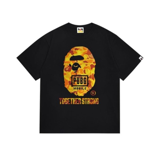 Black BAPE x PUBG Mobile Collab T-Shirt